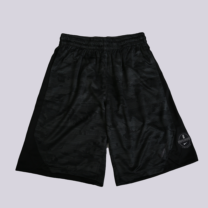 мужские черные шорты Nike Dry Elite Kyrie Printed Basketball Shorts 891765-060 - цена, описание, фото 1